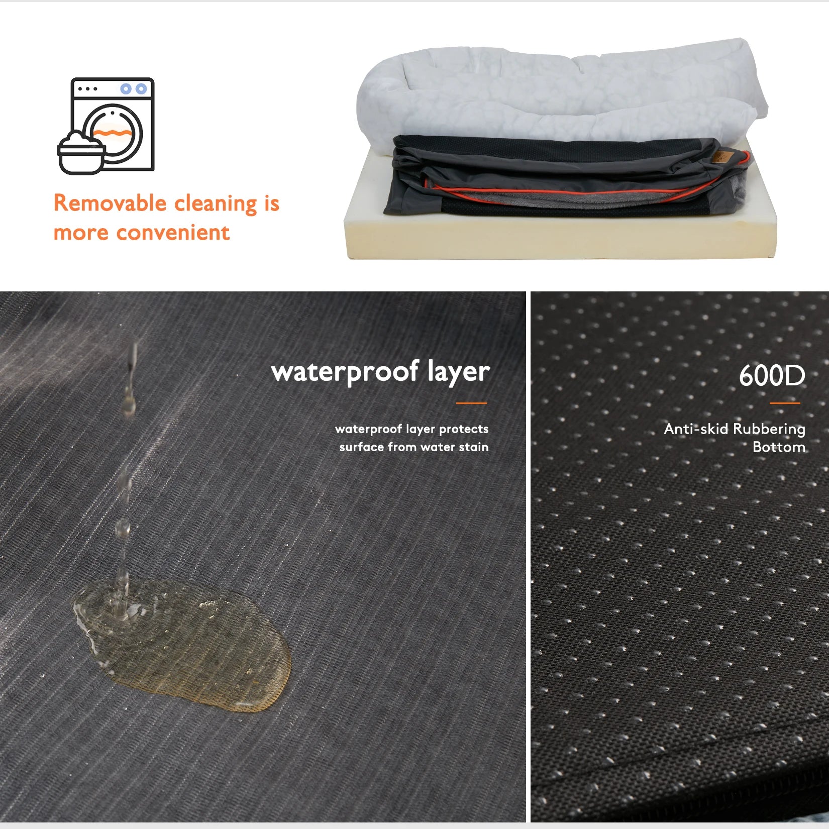 BINGOPAW Dog Bed Soft Anti Allergy Warm Fleece Washable Cover - Arthur's Wellness Emporium