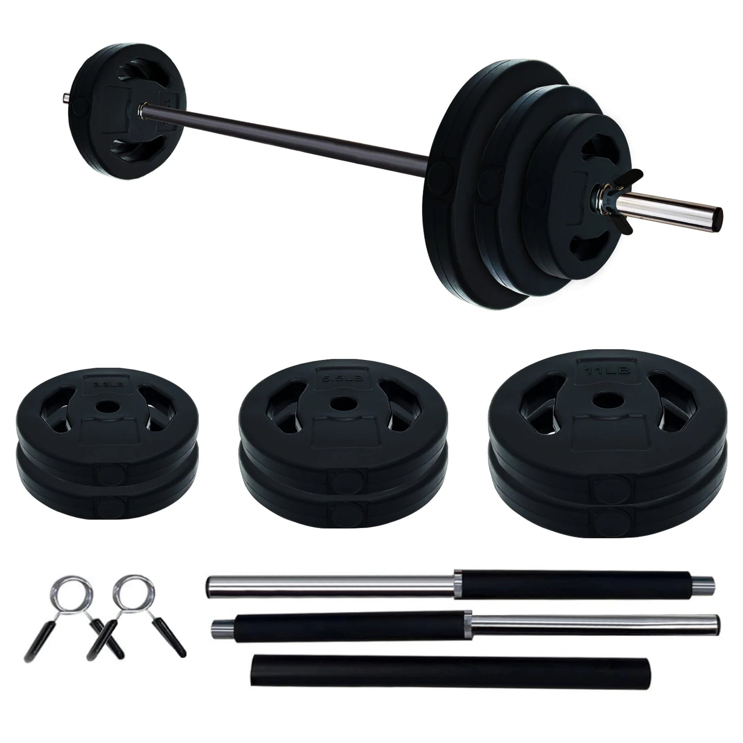 HiMISS Adjustable Barbell Weight Set For Home Gym Strength Training - Arthur's Wellness Emporium
