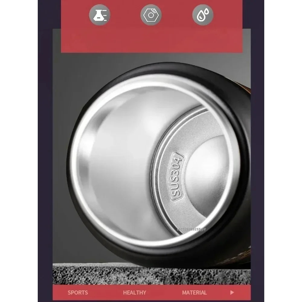 Drinkware Stainless Steel Vacuum Flask With Straw Thermos For Outdoor Use