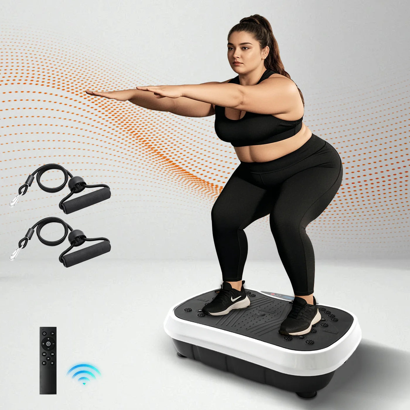 Vibration Plate Exercise Machine Portable Fat Burning Full Body Workout - Arthur's Wellness Emporium
