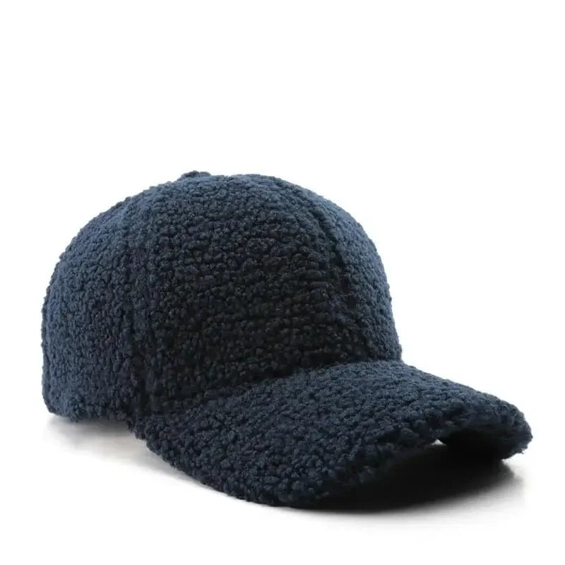 COKKCN Autumn Winter Lamb Wool Baseball Cap For Women