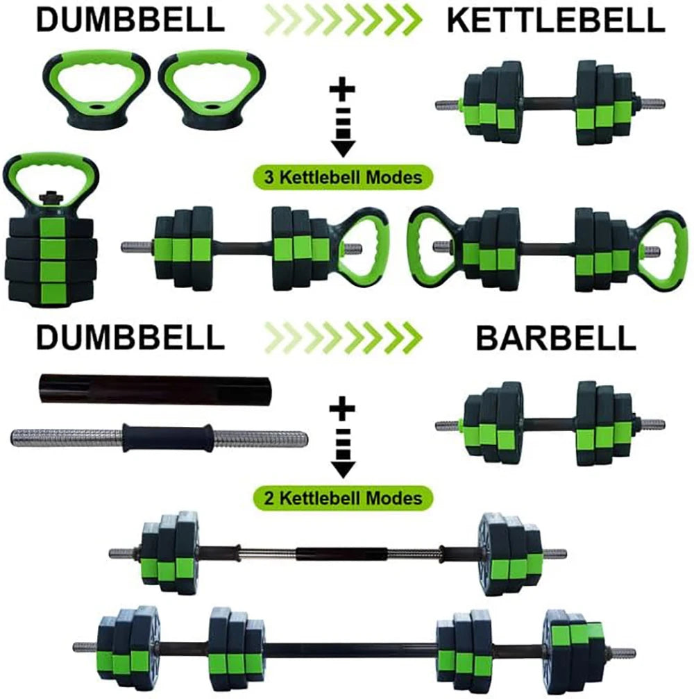 HiMISS 4 In 1 Adjustable Dumbbell Set For Home Gym - Arthur's Wellness Emporium