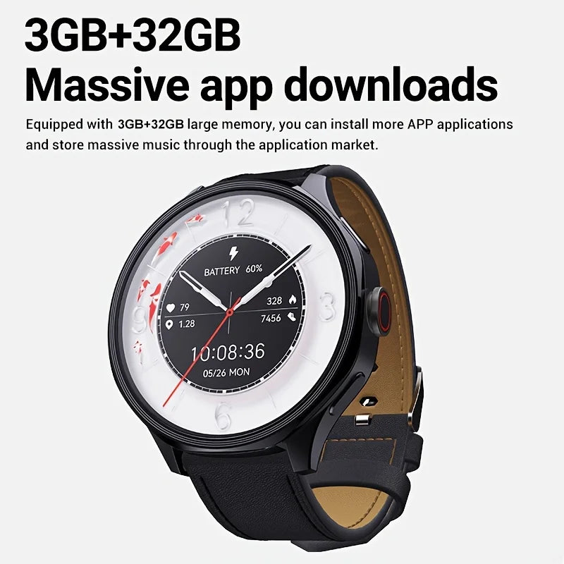W&O Android 4G Smartwatch With 3GB RAM And 32GB Storage - Arthur's Wellness Emporium