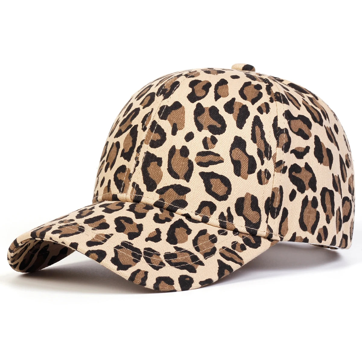 Unisex Leopard Print Baseball Cap Adjustable Sun Hat - Arthur's Wellness Emporium