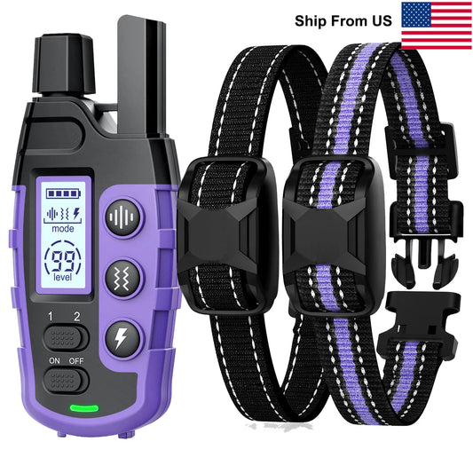 WXRPET Waterproof Electric Dog Training Collar Remote With Vibration Beep