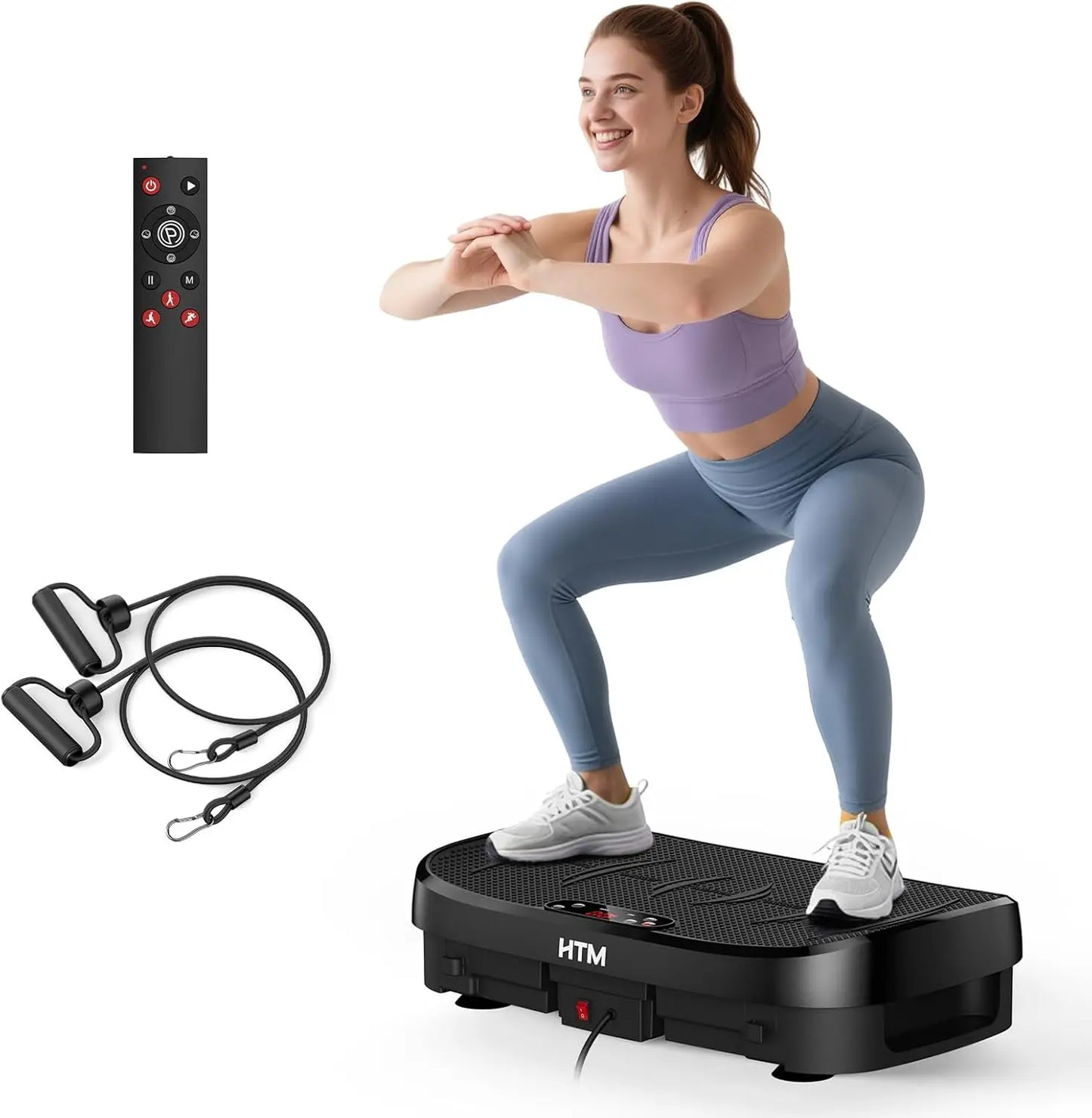 HTM Vibration Plate Whole Body Exercise Machine Bluetooth 120 Levels - Arthur's Wellness Emporium
