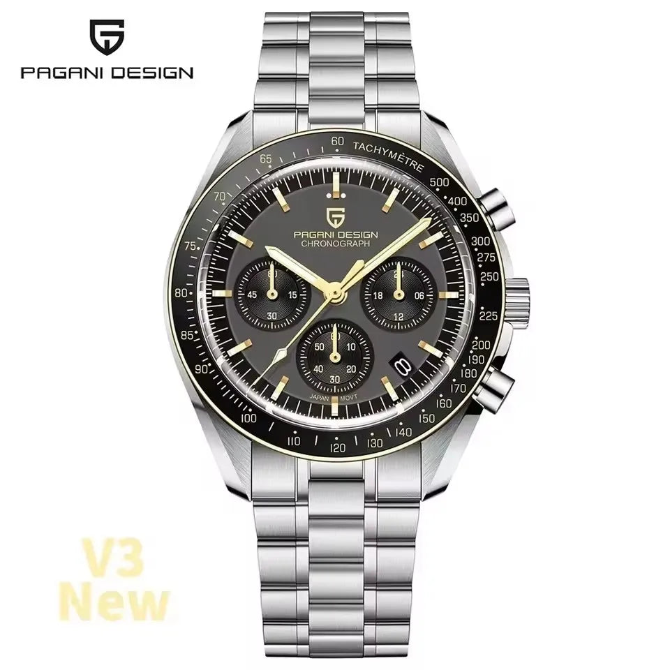 Pagani Design Moon V6 Men's Quartz Chronograph Watch