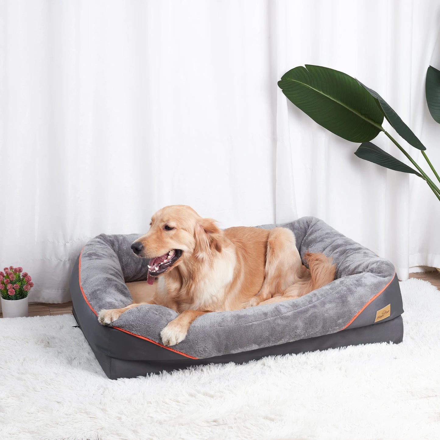 BINGOPAW Dog Bed Soft Anti Allergy Warm Fleece Washable Cover - Arthur's Wellness Emporium