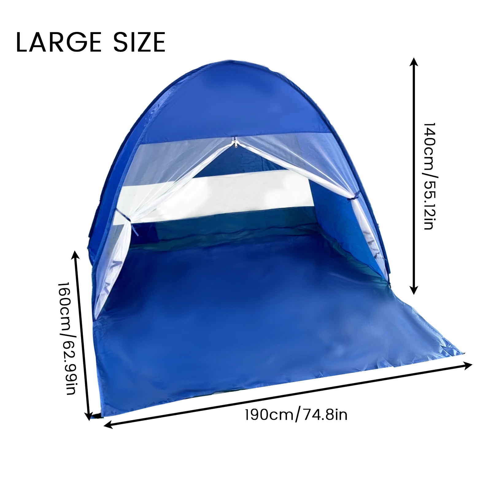 Pakicetus Pop Up Beach Tent With Handbag Compact Folding Outdoor Shelter - Arthur's Wellness Emporium