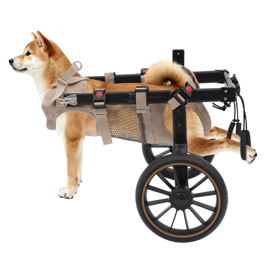 Bymaocar Adjustable Dog Wheelchair Trolley For Hind Leg Rehabilitation
