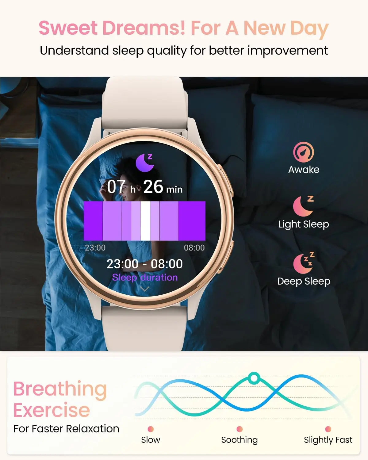 AnyloopCa Women Smartwatch Fitness Tracker Health Monitor - Arthur's Wellness Emporium