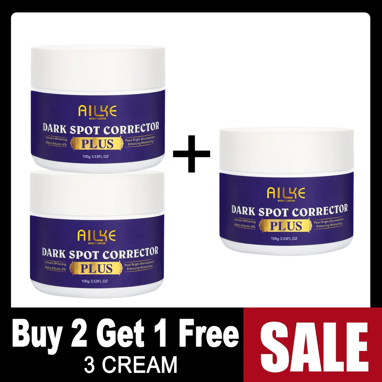 AILKE Stain Remover Face Cream With AHA And Collagen