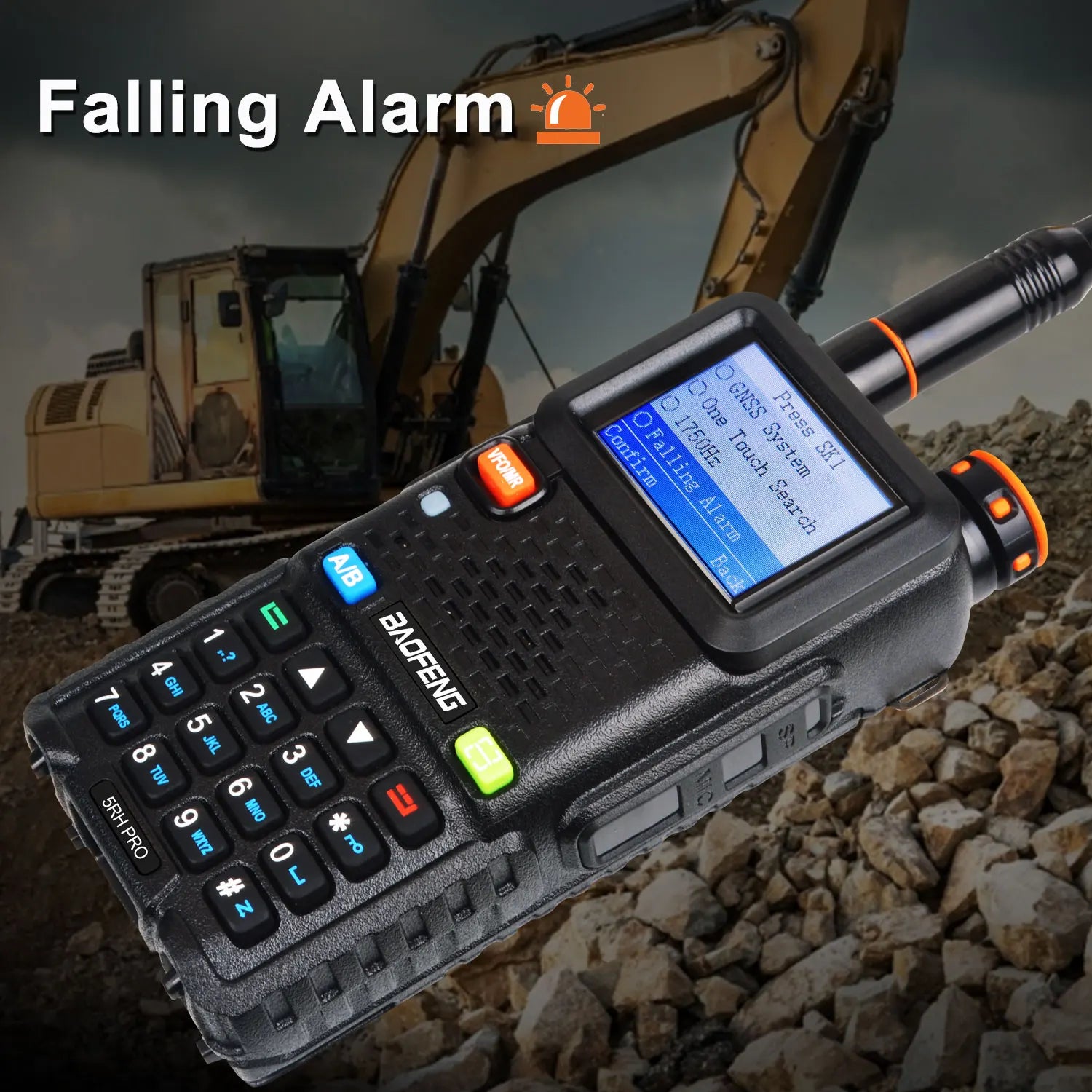 Baofeng 5RH Pro GPS Multi Band Walkie Talkie AM FM NOAA Type C - Arthur's Wellness Emporium