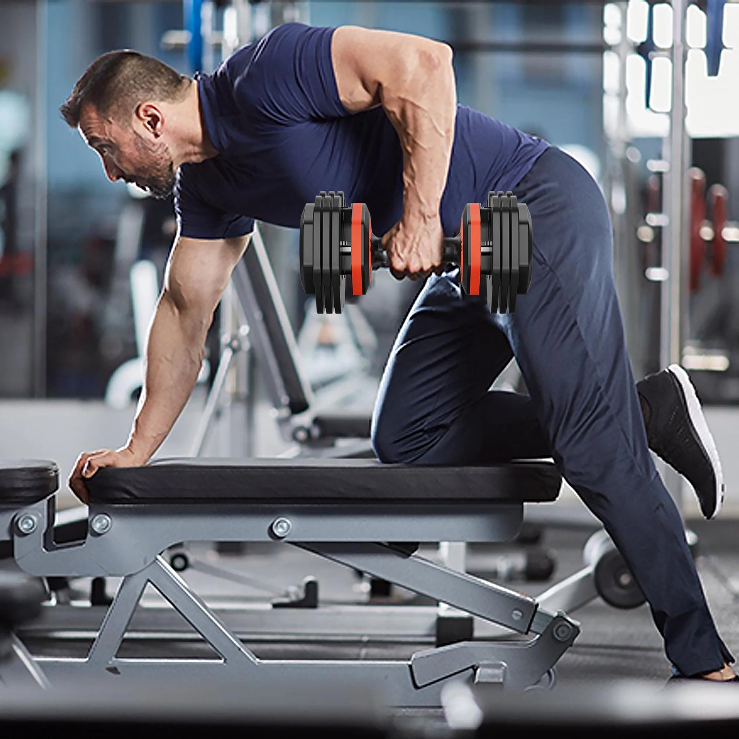 Adjustable Dumbbell With Anti Slip Handle For Full Body - Arthur's Wellness Emporium