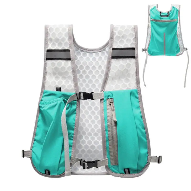 Lightweight Reflective Running Vest with Hydration Pack