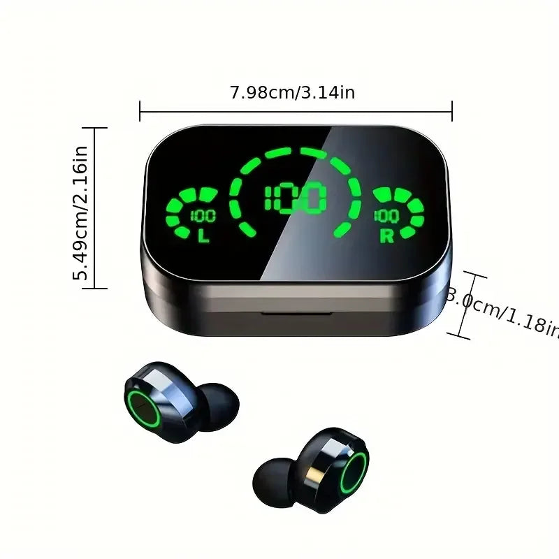 GREATWALL Wireless TWS Earphones With Microphone And Charging Case - Arthur's Wellness Emporium