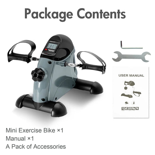 NONED Portable Under Desk Pedal Exerciser With LCD Display - Arthur's Wellness Emporium