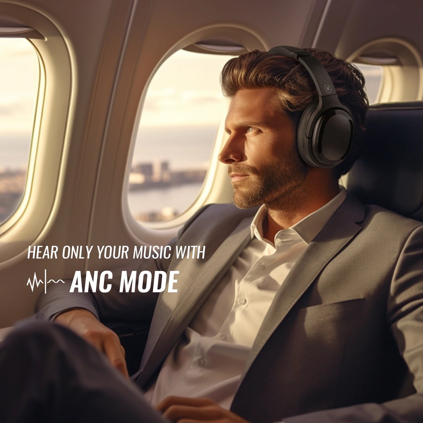 Meidong SE7D Hybrid ANC Over-Ear Wireless Headphones
