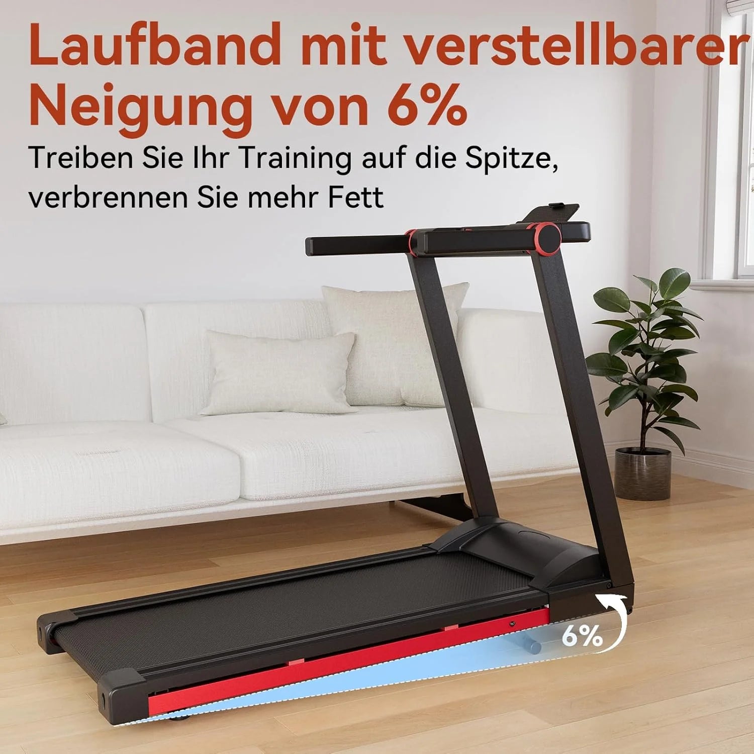 NONEDriving Power 3.5HP Foldable Treadmill With Six Percent Incline - Arthur's Wellness Emporium