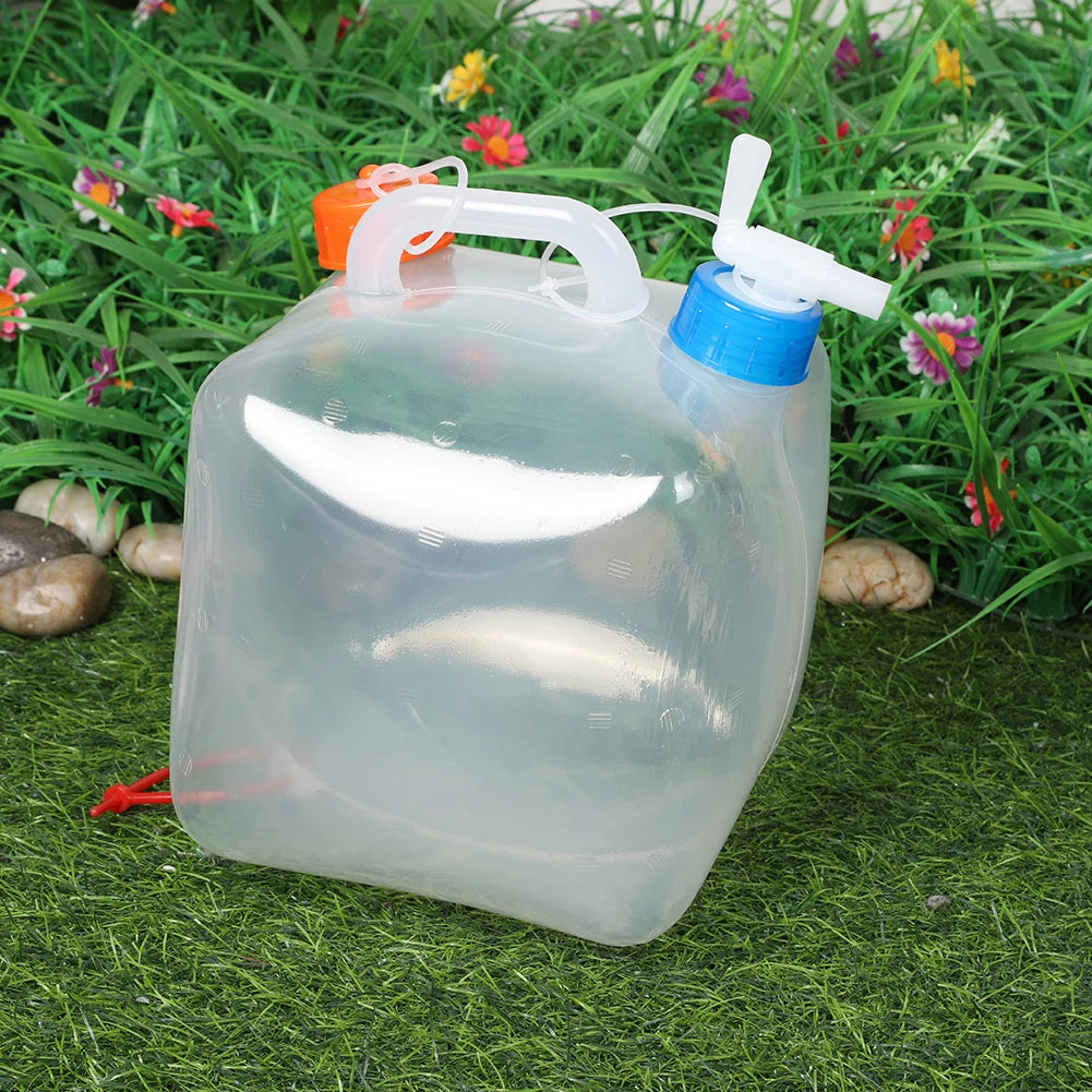 Foldable Water Container with Spigot for Emergency Use