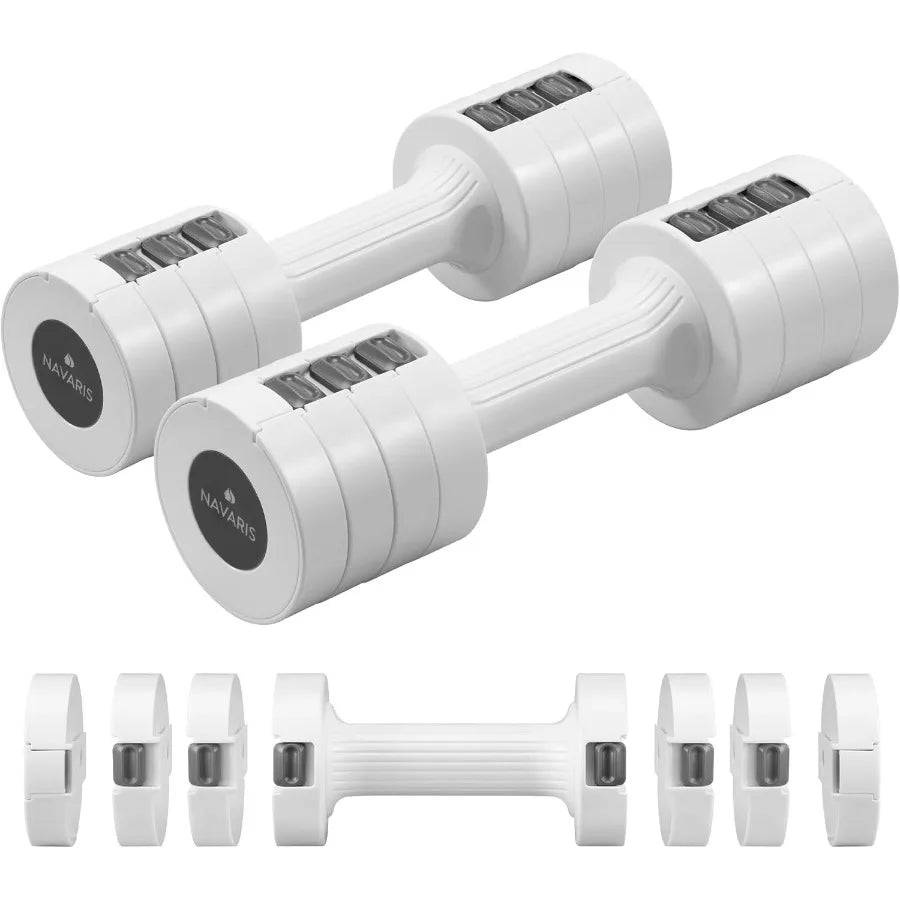 Adjustable Dumbbells Set With Non Slip Grip ABS Shell - Arthur's Wellness Emporium