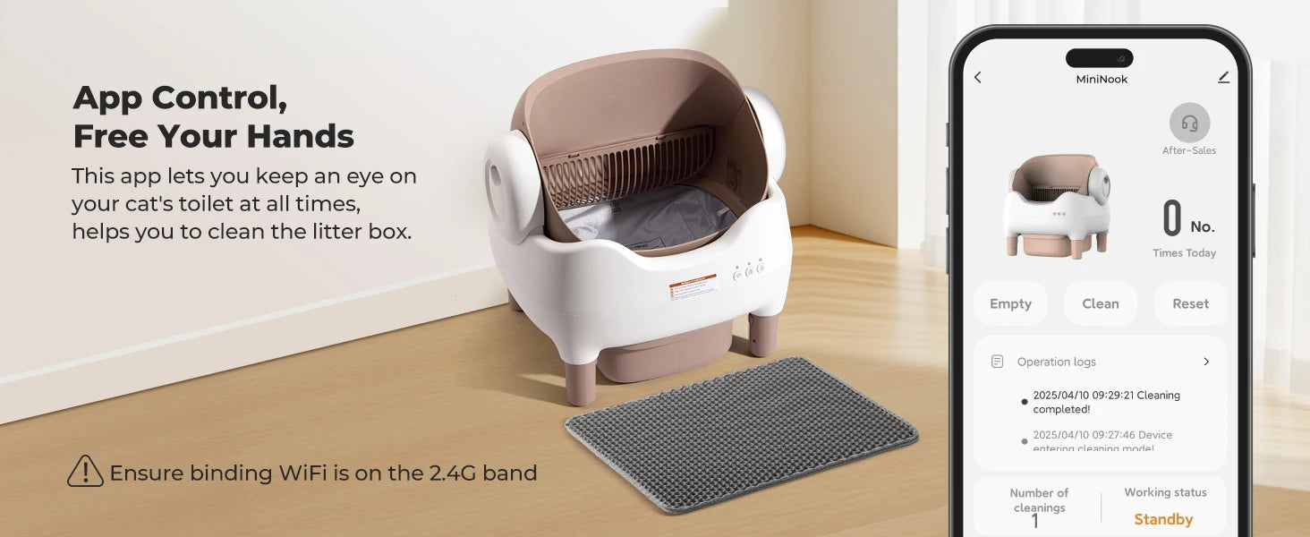 Lunapurr Self Cleaning Cat Litter Box With App Control Open Top - Arthur's Wellness Emporium