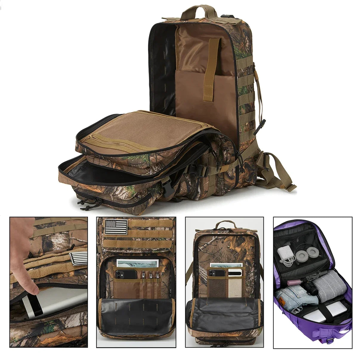 ReFire Gear Hunting Large Capacity Outdoor Tactical Backpack - Arthur's Wellness Emporium