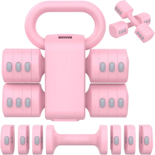 Adjustable Dumbbells Set With Kettlebell 2in1 Home Gym Training - Arthur's Wellness Emporium