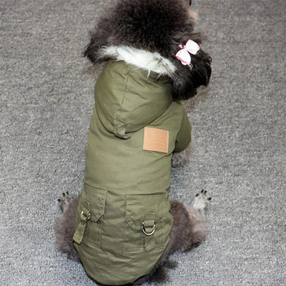 Dog Jacket With Harness For Winter Hiking Outdoors - Arthur's Wellness Emporium