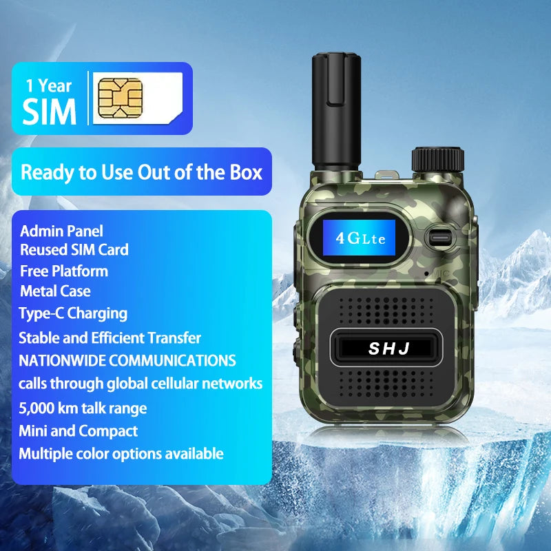 Quansheng SHJ 4G PoC Radios With Extra Yearly SIM Cards - Arthur's Wellness Emporium