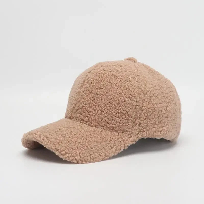COKKCN Autumn Winter Lamb Wool Baseball Cap For Women