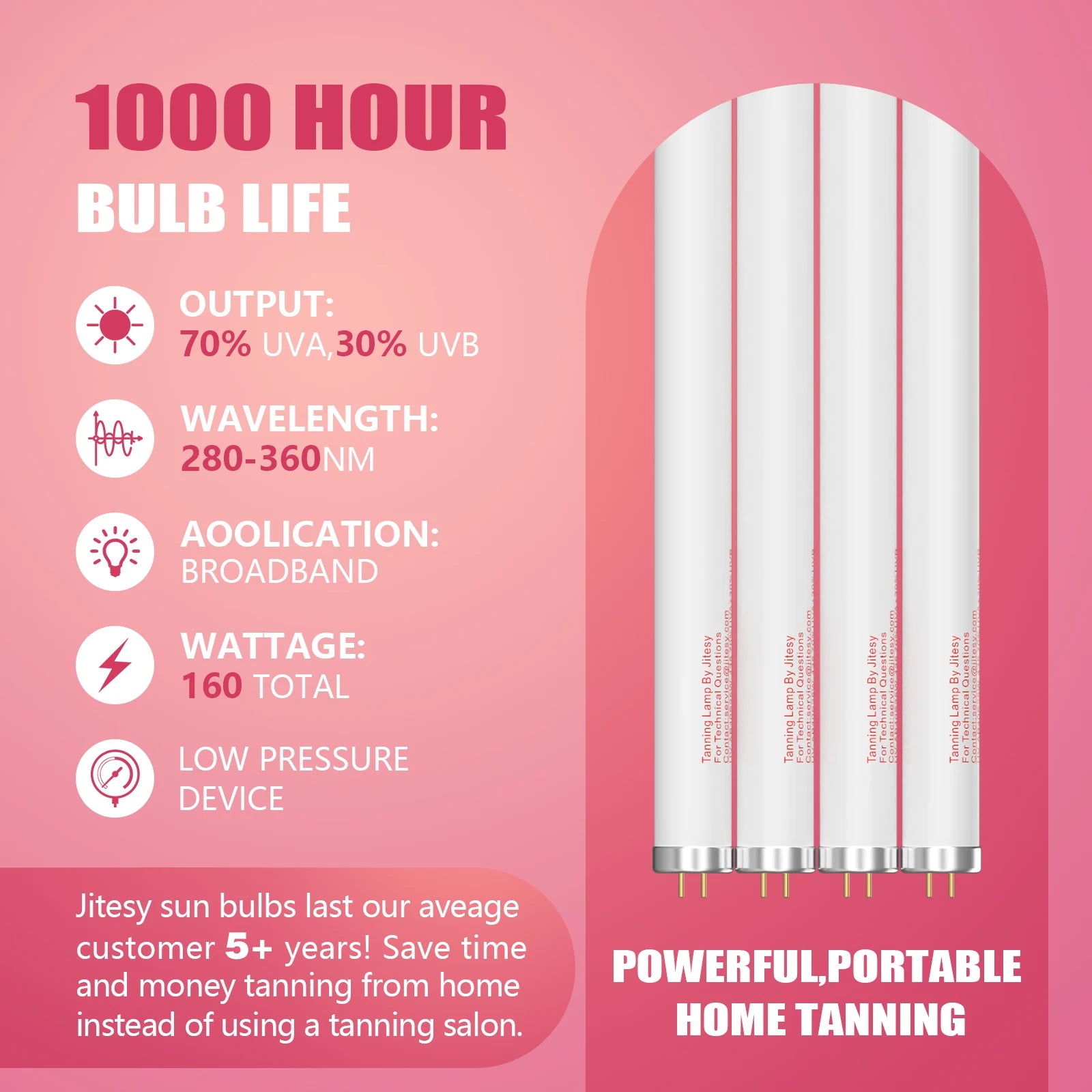 KTSC Ultraviolet Tanning Lamp Indoor Adjustable UVA UVB Light - Arthur's Wellness Emporium