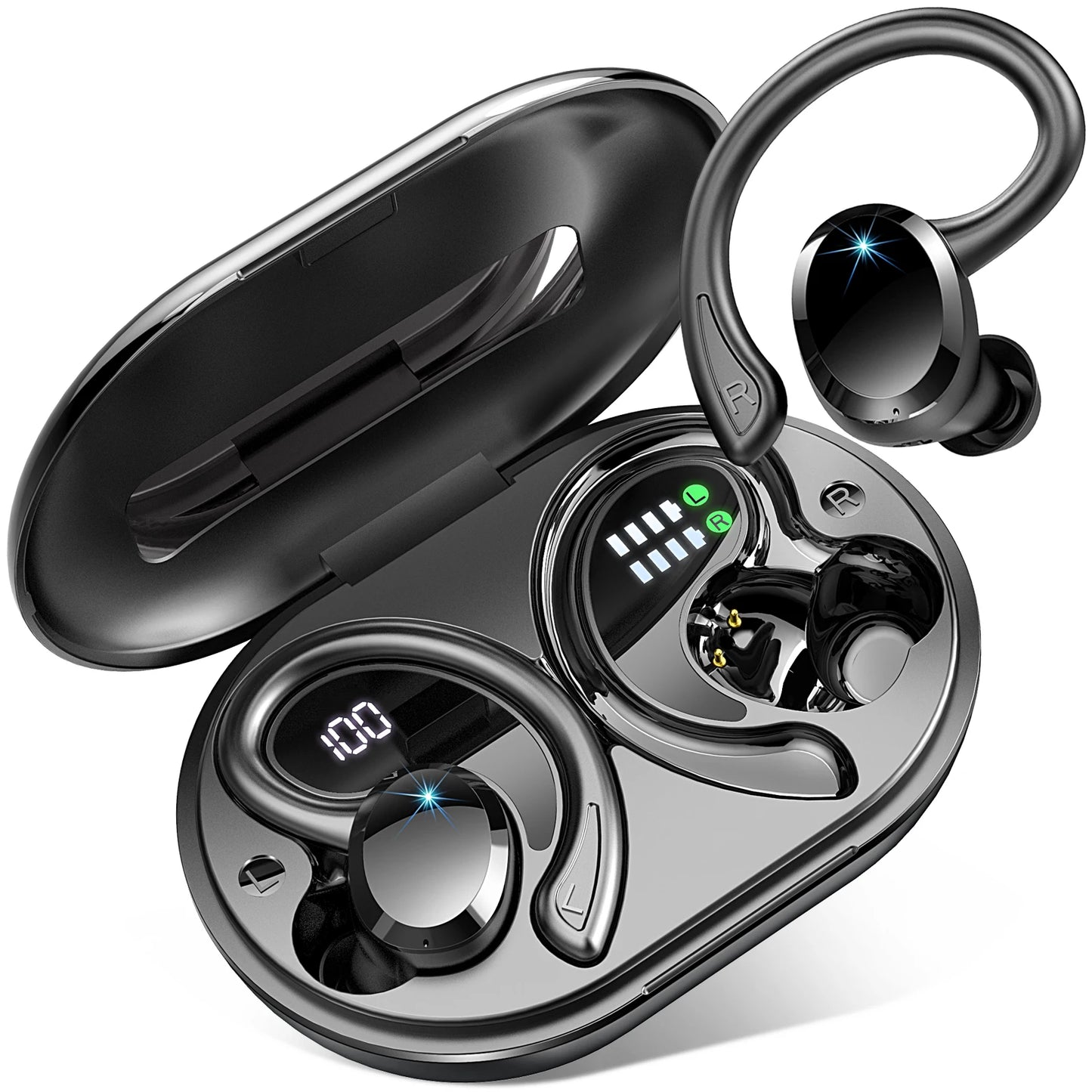 Drsaec Wireless Earbuds Bluetooth 5.3 ANC IP7 Waterproof 40H Playback