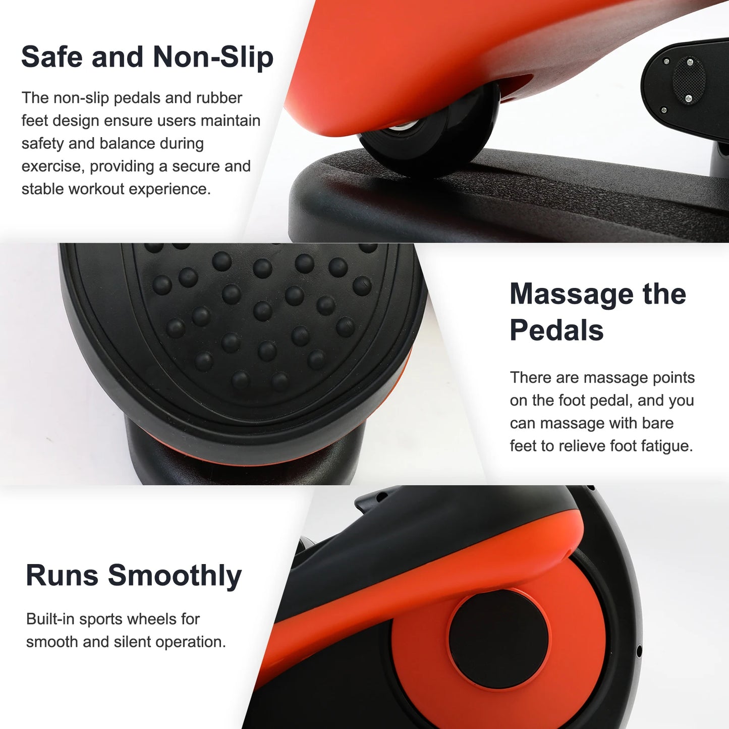 GamewiuHignc Under Desk Elliptical Exerciser With Remote