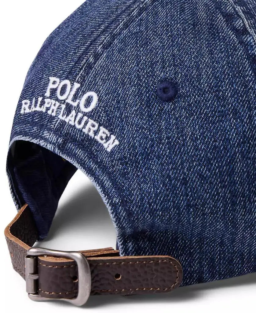 Polo Ralph Lauren Mens Polo Bear Denim Ball Cap Classic - Arthur's Wellness Emporium