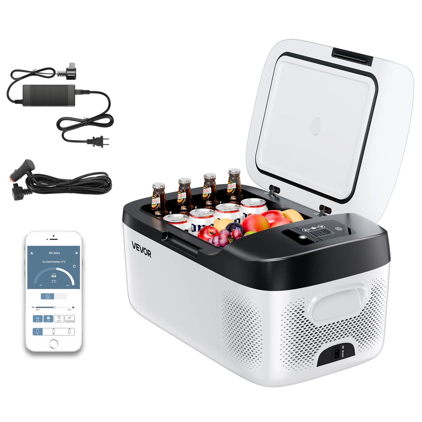 SucceBuy Car Refrigerator Portable 12V Compressor Cooler for Camping