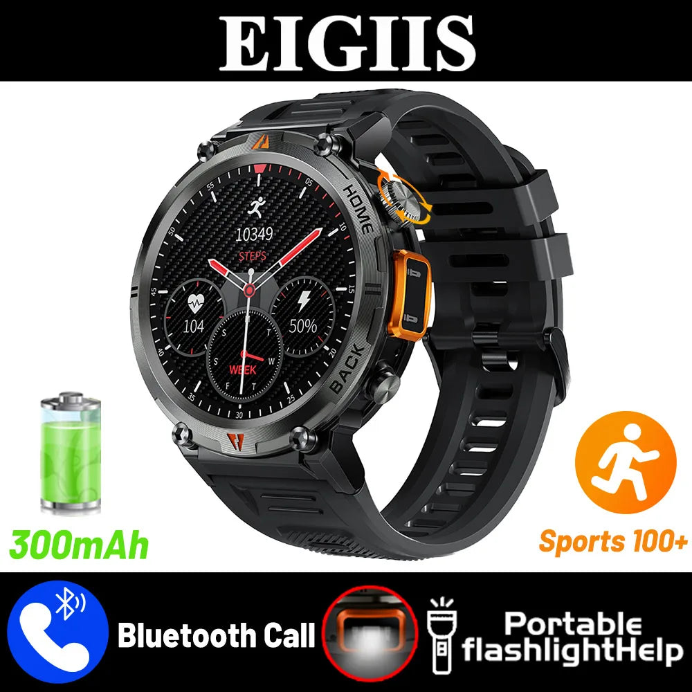EIGIIS KE3 Smartwatch For Men Bluetooth Call Full Touch Monitor - Arthur's Wellness Emporium