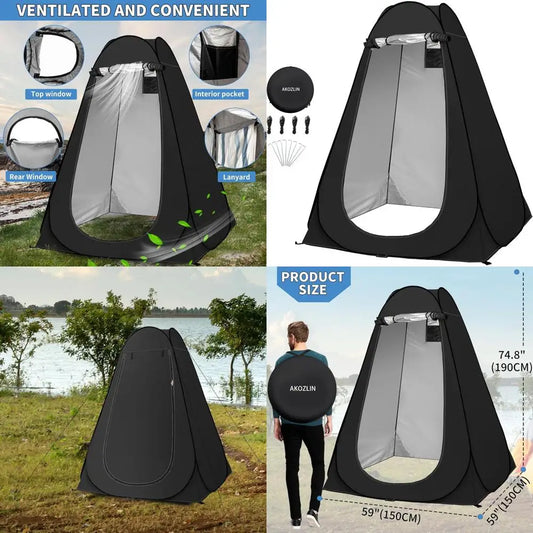 Portable Shower Tent Privacy Changing Room Outdoor Camping Toilet - Arthur's Wellness Emporium