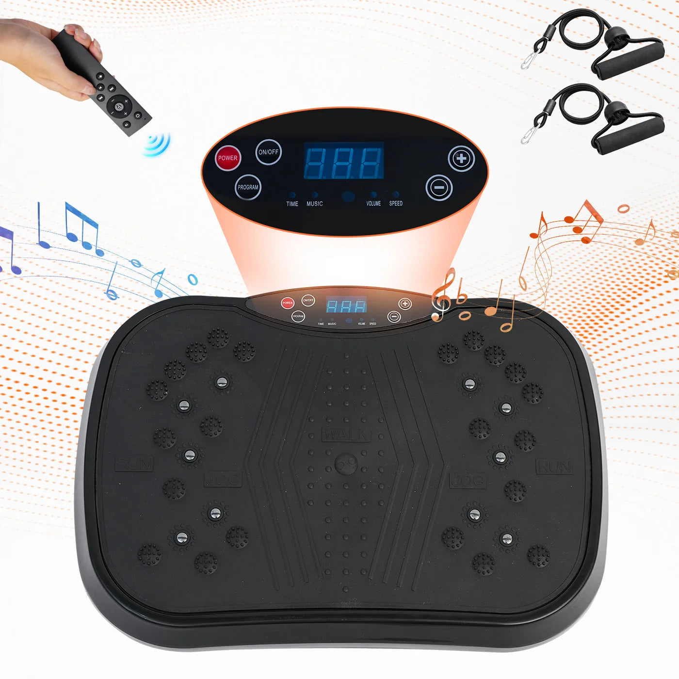 Vibration Plate Exercise Machine Portable Fat Burning Full Body Workout - Arthur's Wellness Emporium