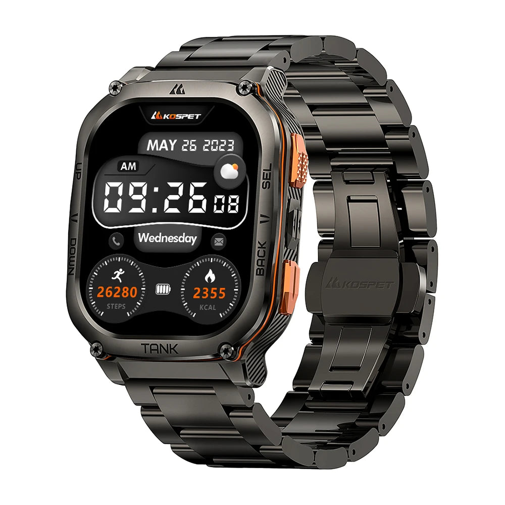 KOSPET Tank M3 Ultra GPS Smartwatch Men AMOLED AOD - Arthur's Wellness Emporium