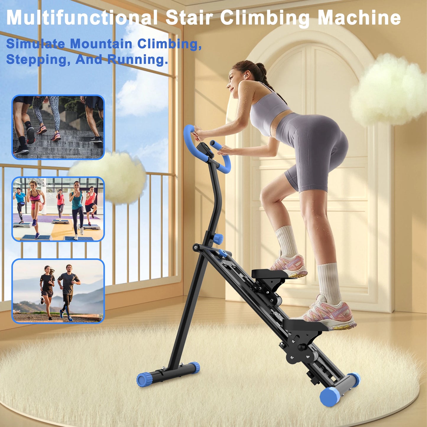 Vertical Climber Stair Stepper Full Body Home Workout - Arthur's Wellness Emporium