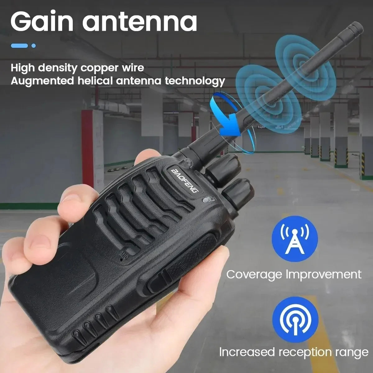 Baofeng BF888S Walkie Talkie UHF 400 To 470 MHz Range - Arthur's Wellness Emporium