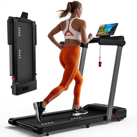 MettleMatic 2-in-1 Home Treadmill Bluetooth Display Foldable