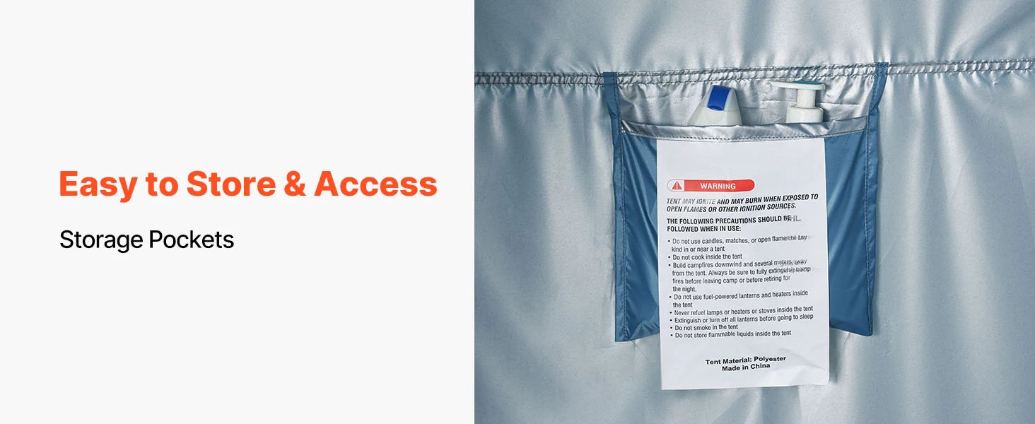 SucceBuy Pop Up Shower Tent Instant Portable Privacy Changing Room - Arthur's Wellness Emporium