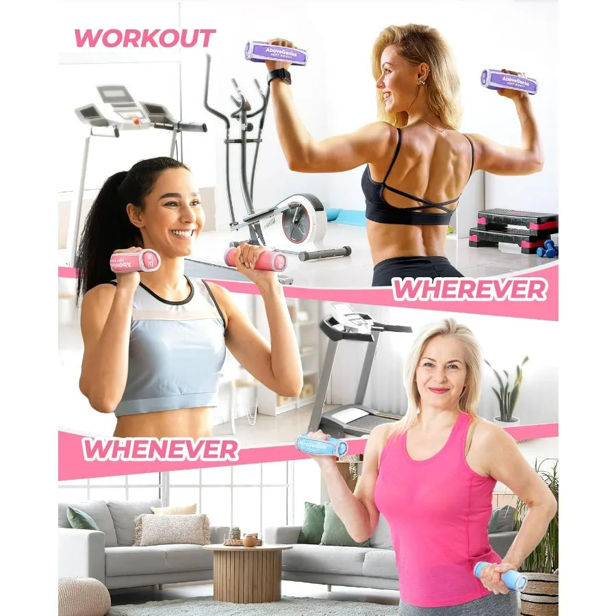 Soft Dumbbell Set for Walking and Strength Training - Arthur's Wellness Emporium