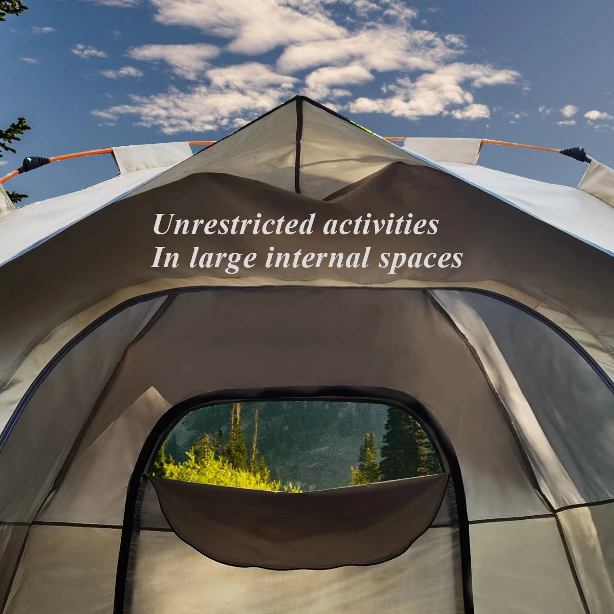 Pakicetus Outdoor Sunshade Camping Tent With Doors And Windows - Arthur's Wellness Emporium