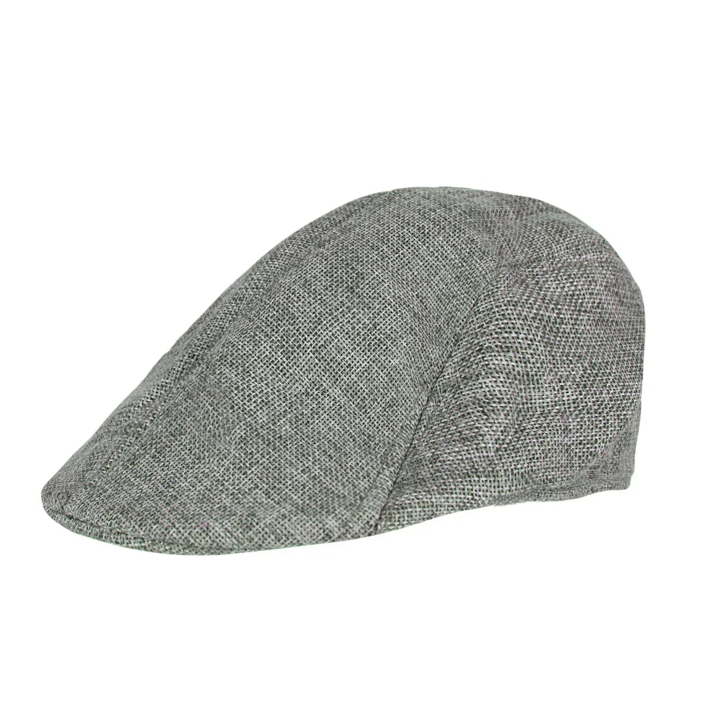 Classic Handwoven Tweed Beret Hat Unisex for Men and Women