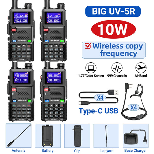 Baofeng AR-5RM Multi Band Walkie Talkie 10W Long Range - Arthur's Wellness Emporium