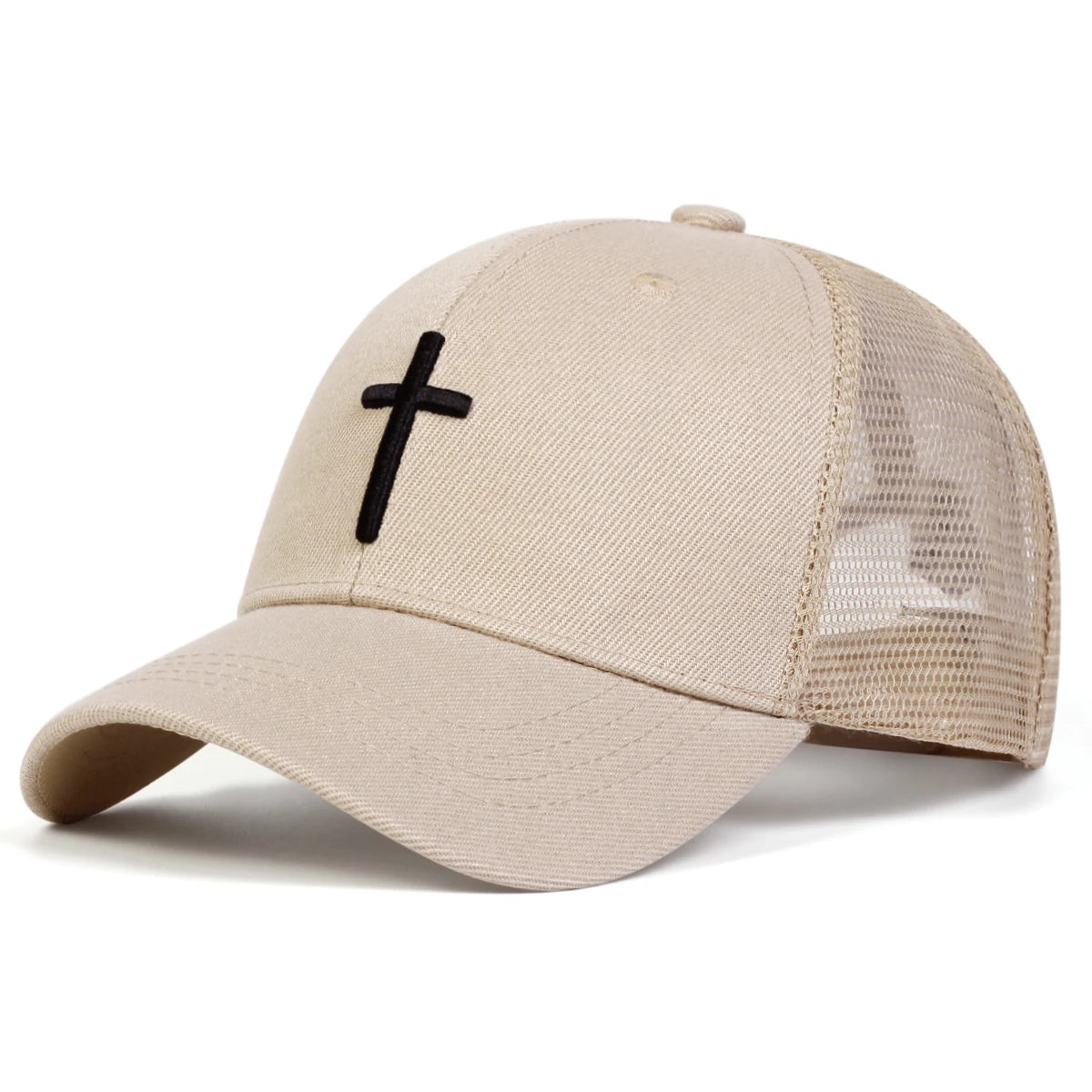 Unisex Cross Embroidered Baseball Cap Adjustable Travel - Arthur's Wellness Emporium