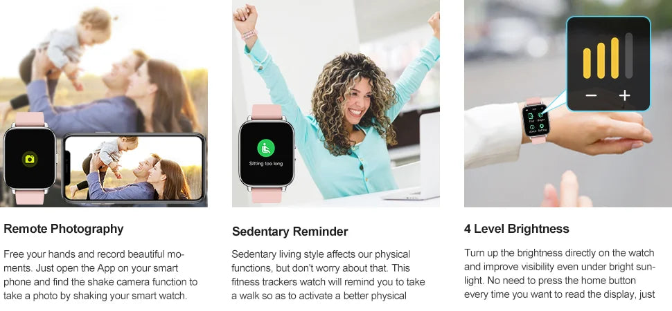 Jxrev Smart Watch Fitness Tracker For Men Women Touch Screen